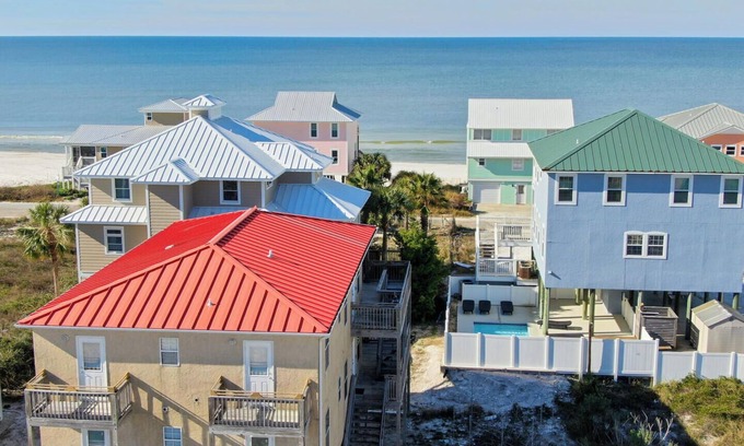 Cape San Blas House | Affordable Gulf-side Townhome top level