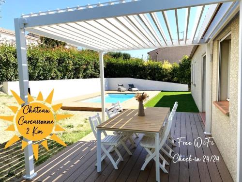 Cazilhac Villa | Agréable villa proche du Château de Carcassonne !