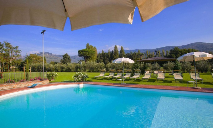 Montalla Villa | Agriturismo near Cortona with Spacious Garden & Swimming Pool