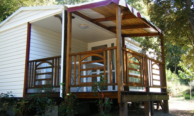 Belvedere-Campomoro House | AIR CONDITIONED MOBILE HOME ALL EQUIPPED 800 M FROM THE BEACH.