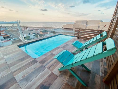 Boca del Rio Apartment | Alberca privada, vista al mar, frente playa foro boca
