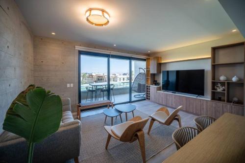 Pisco Apartment | Aldea 2BR TVs, KamadoBBQ for 6, Gym,Pool and Cowork