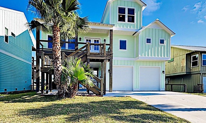City-by-the Sea House | All-New Build & Furnishings: Canal-Front Stilted Home w/ Private Decks