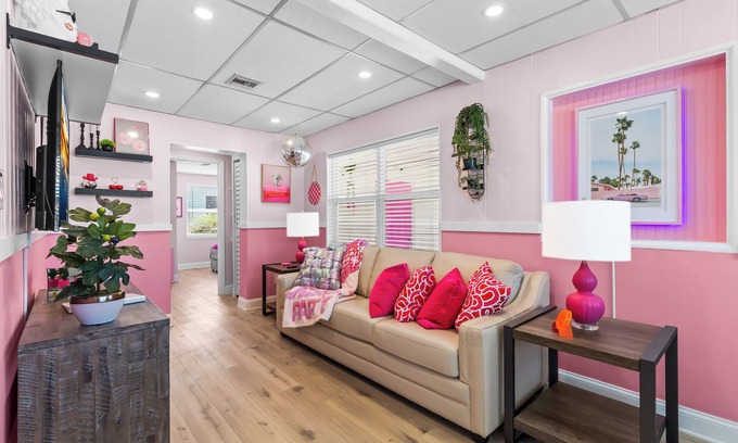 Redington Shores House | All New Pink She Shed by the Seashore is just steps from the sand