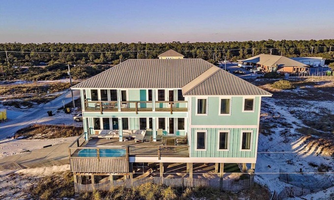 Fort Morgan Hotel | π All Ours β Gulf-Front Luxury | Private Pool & Boardwalk | Sleeps 24! π
