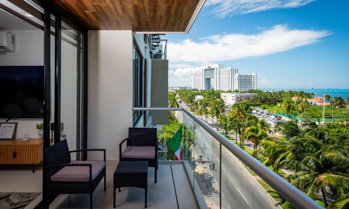 Zona Hotelera Apartment | Aloja oceanview in the Hotel Zone