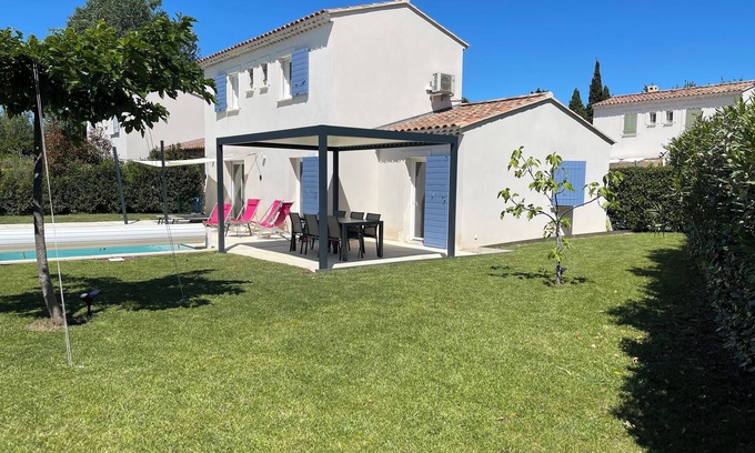 Paradou Villa | Alpilles (Paradou): Aupiho villa 6 pers. + heated swimming pool (room, climate.)