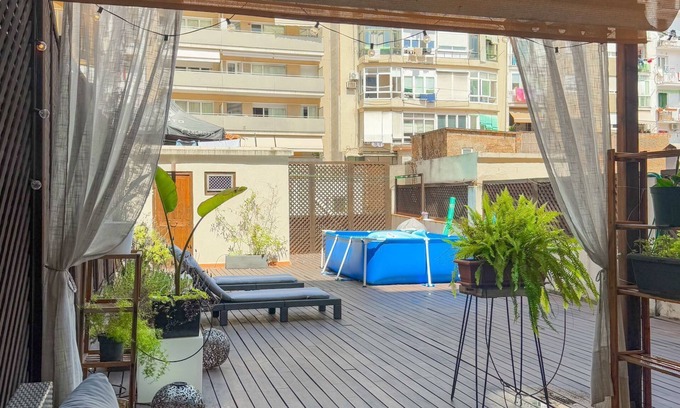 el Camp d'en Grassot i Gracia Nova Apartment | ✨ Amazing apartment with large terrace and mini-pool in central Barcelona