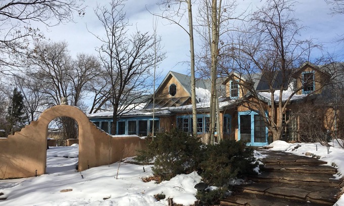 Taos House | An Elegant Taos Adobe under the Trees