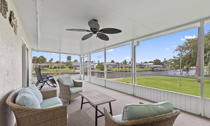 Palm Harbor House | Anchors Landing Waterfront Home | Dock | Foosball | Fire Pit | Close To The Beach | Dog Friendly