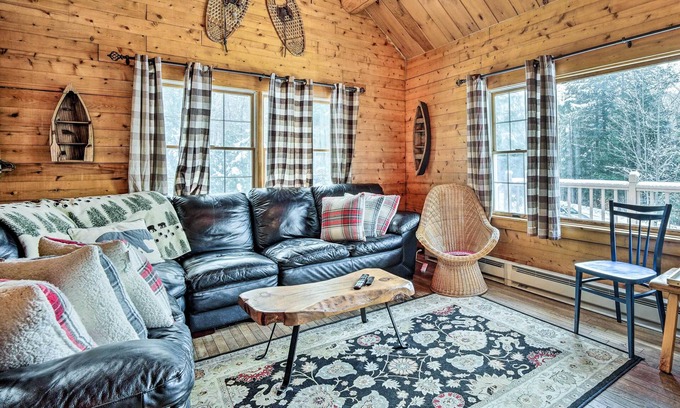 Andover Cabin | Andover Cabin Retreat w/Hot Tub & Fireplace!