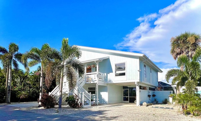 Bokeelia House | Antigua Cay Retreat is a stylish home with pool on deep water canal in Bokeelia
