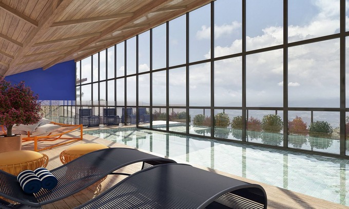 Campos do Jordao Apartment | Aparthotel with private jacuzzi on the balcony