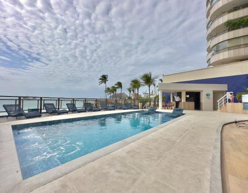Mucuripe House | Apart-Hotel Iate Plaza, vista completa da Orla de Fortaleza