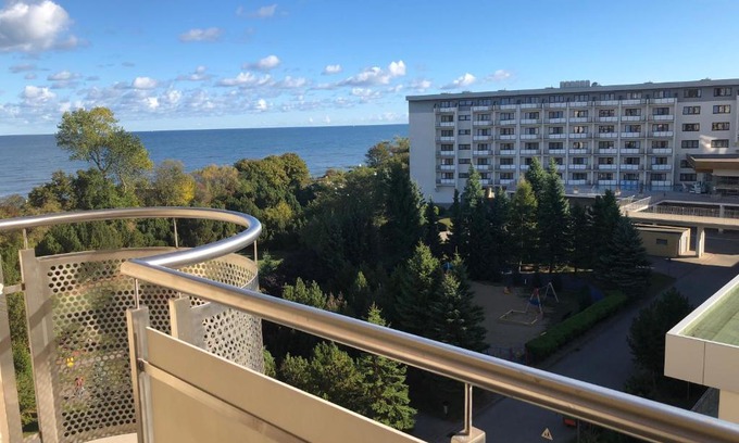 West Pomeranian Voivodeship Apartment | Apartament Ania z widokiem na morze w Hotelu Arka