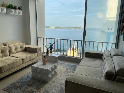 El Laguito Apartment | Apartamento con hermosa vista al mar, Cristoforo en el Laguito Cartagena a pocos pasos de la playa
