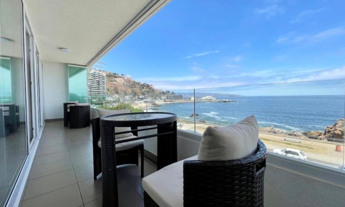 Santiago Apartment | Apartamento en Playa Reñaca Villa del Mar Chile con vista al mar