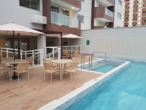 Do Turista Apartment | Apartamento tipo Flat para temporada em Caldas Novas com cozinha