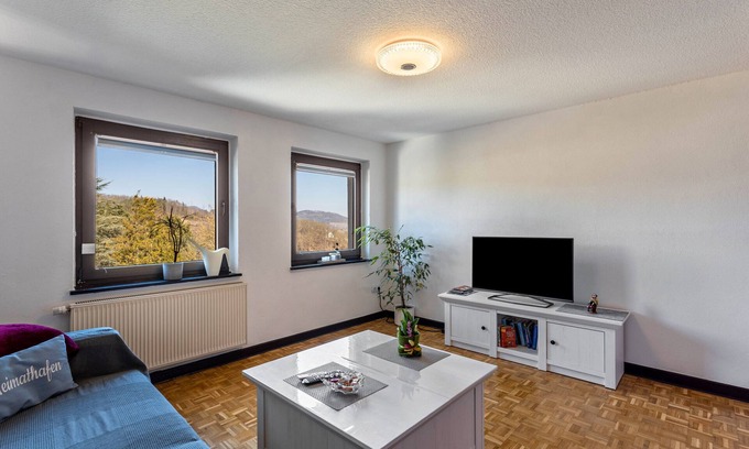 Langscheid Apartment | Apartment 'Ankerplatz' with Shared Terrace, Shared Garden and Wi-Fi