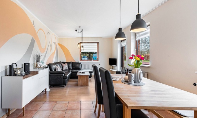 Westerholz Apartment | Apartment 'Ankerplatz' with Private Terrace, Shared Garden and Wi-Fi