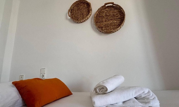 Portinatx Apartment | Apartment 'Vista Mar 4B' with Sea View, Wi-Fi and Air Conditioning