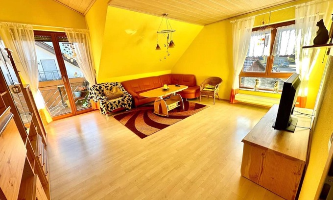 Oppenau Apartment | Apartment 'Ferienwohnung Huber' with Balcony and Wi-Fi