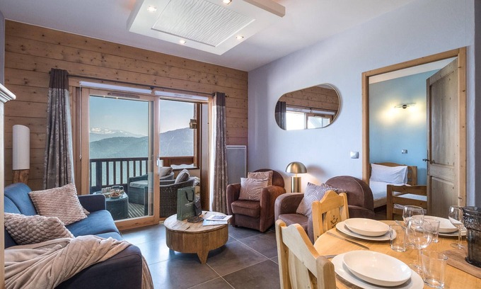 Bisanne 1500 Apartment | Apartment for 6 with balcony and parking, Bisanne 1500