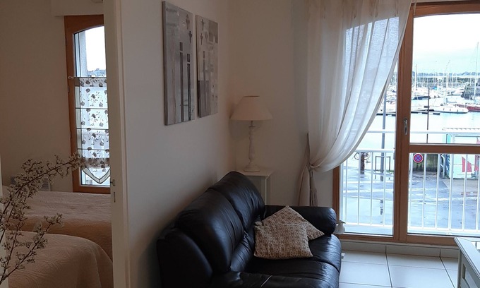 Saint-Vaast-la-Hougue Apartment | Apartment overlooking the port of Saint Vaast la Hougue