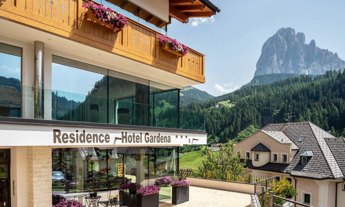 Santa Cristina Val Gardena Apartment | Apartment 'Hotel Residence Gardena Sella' with Mountain View, Garden & Wi-Fi