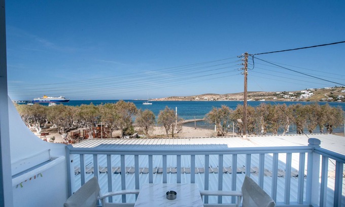 Paros Apartment | Apartment In A Hotel 'Livadia Apt A Paros' with Sea View, Wi-Fi and Air Conditioning