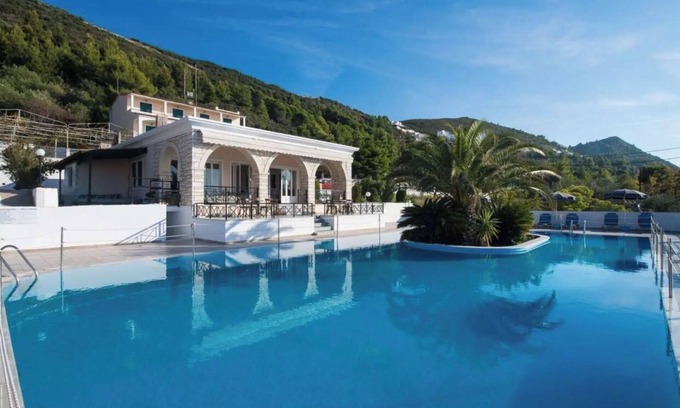 Agios Nikitas Apartment | Apartment in a Hotel 'Sunset Premium Studio 9' with Sea View, Shared Pool, & Wi-Fi