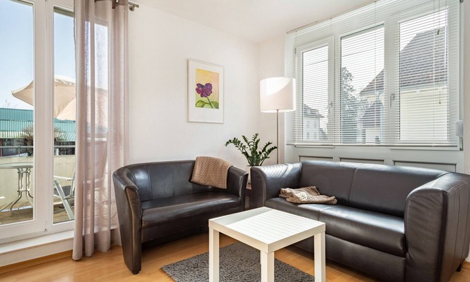 Langenargen Apartment | Apartment 'Seeliebe' with Balcony and Wi-Fi