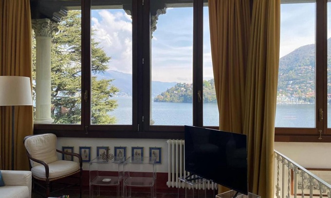 Laveno Mombello House | Apartment 'Tarlarini' with Private Terrace, Private Garden and Wi-Fi