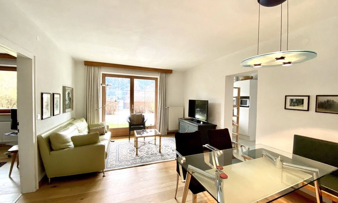 Telfes im Stubai Apartment | Apartment with terrace & SWIMMING POOL, pets allowed, mountain railways for free