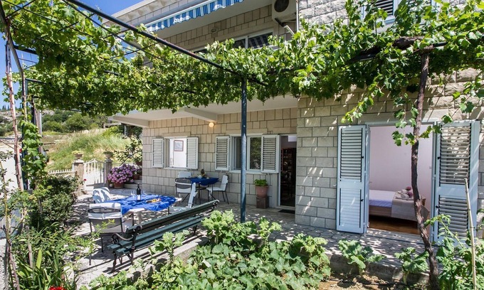 Brasina Apartment | Apartments Olive - Comfort One Bedroom Apartment with Terrace and Sea View - Popolica 50