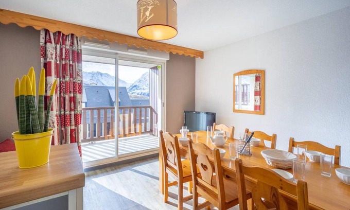 Peyragudes Apartment | Appartement 8 pers. à Peyragudes, balcon, parking gratuit, près des pistes, animaux acceptés - FR-1-695-7