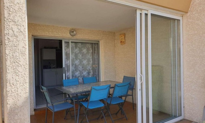 Marseillan Plage Apartment | Appartement familial 2 pièces cabine en rez-de-chaussée avec terrasse, piscine et proche de la mer - FR-1-326-643