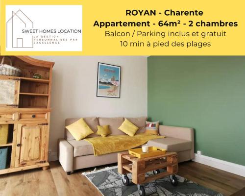 Royan Apartment | Appartement lumineux proche plage et marché, centre-ville accessible à pied parking gratuit inclus I SWEET HOMES LOCATION
