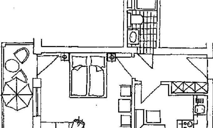 Bad Birnbach Apartment | Appartement mit Kleinküche, gemütlicher Einrichtung und Balkon