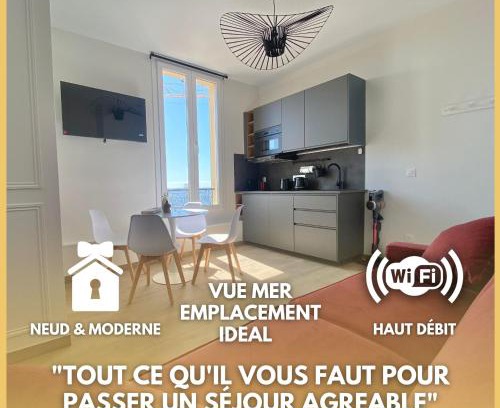 Cap d'Ail Apartment | Appartement moderne climatisé Monaco vue Mer