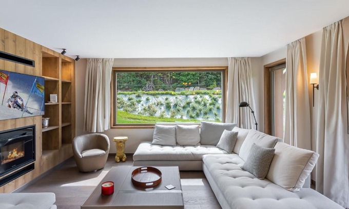 Le Planellet Apartment | Appartement Neuf, Jardin Privé, 3 Chambres, Megève Mont d'Arbois - FR-1-569-73