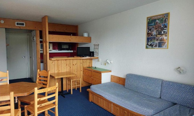 Arc-1800 Apartment | Appartement ski-in/ski-out pour 5 pers. proche ESF, village des Villards, Arc 1800 - FR-1-411-101