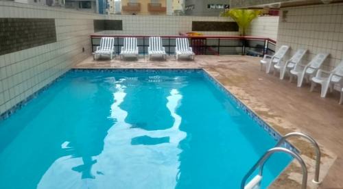 Tupi Apartment | Apto 3 quartos, 100m da praia, piscina e churrasqueira