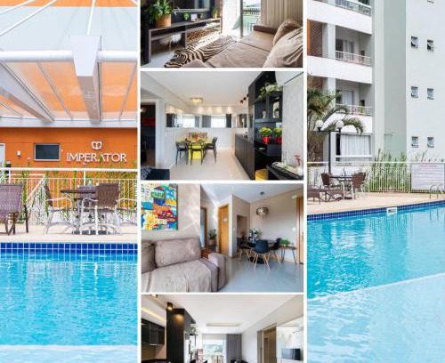 Garcia Apartment | Apto a 10 min da Vila Germânica, dois quartos, salas de estar e jantar, cozinha completa, sacada com churrasqueira, Wi-Fi, Piscina, academia, mercadinho 24 horas e Vaga de garagem