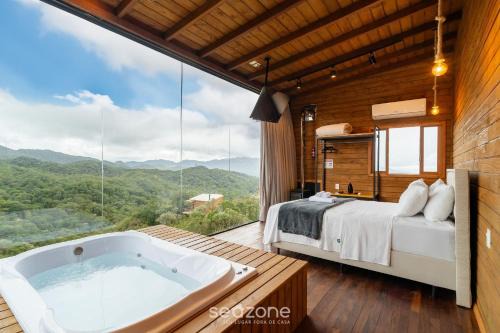 Anitapolis Apartment | Apto c/lareira, jacuzzi e vista incrível - VST027