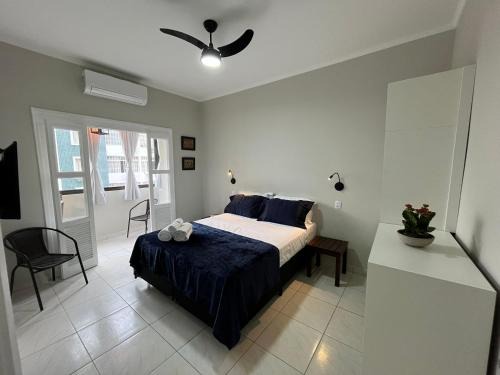Boqueirao Apartment | Apto com 2 varandas, vista para o mar e AC