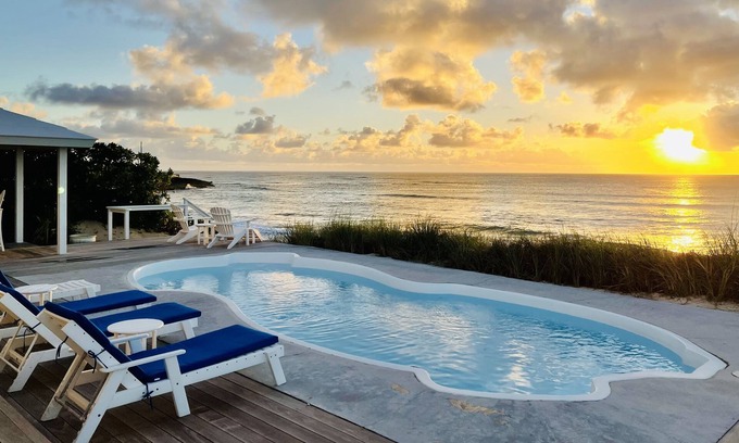 Hope Town Villa | Aquamarine - Coastal Luxury on the Ocean with Private Pool and Dock Slip