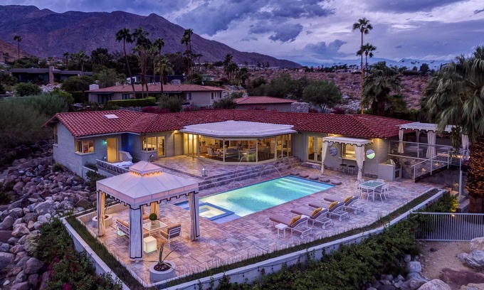 Little Tuscany House | Architectural Digest Featured Estate Offers Movie Nights Under The Desert Stars!