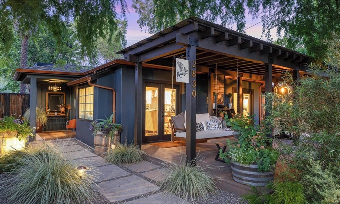 Los Olivos House | Architectural Farmhouse Retreat in Downtown Los Olivos, "The Flying Pig"