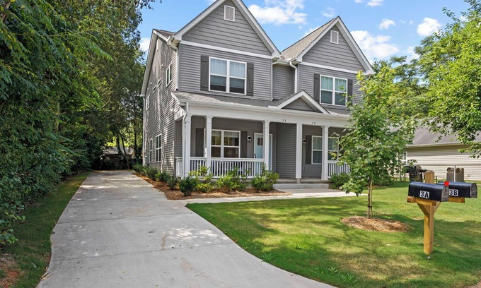 Parker House | Art West A - Charming townhome in West End Arts District Greenville.